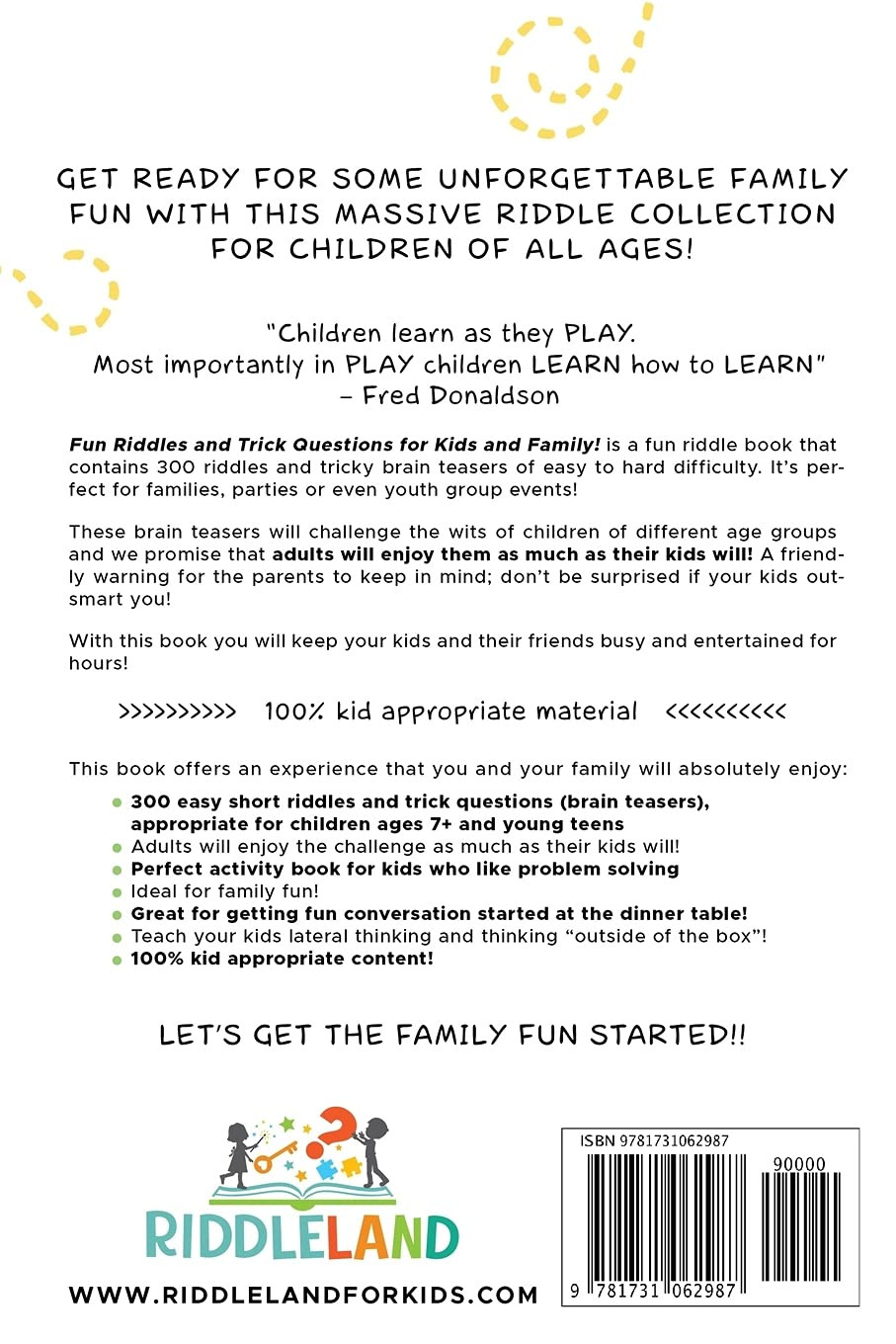 Fun Riddles & Trick Questions for Kids and Family: 300 Riddles and Brain Teasers