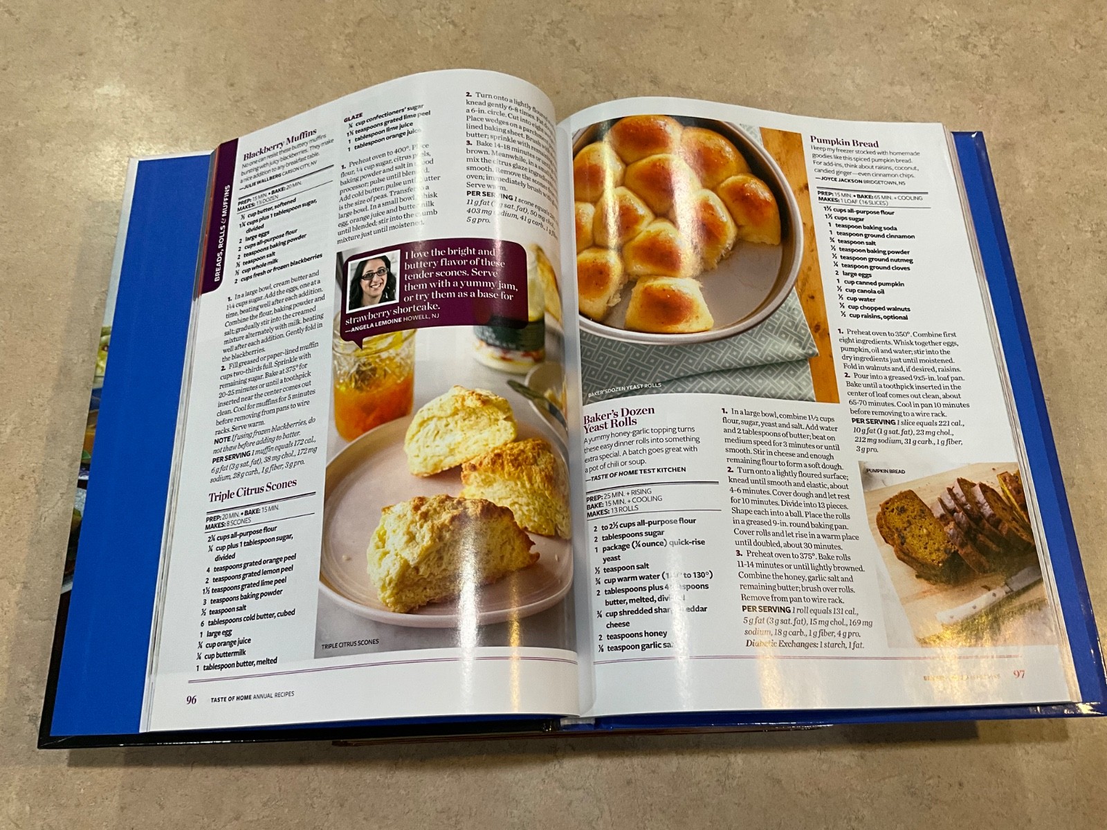 Taste of Home Annual Recipes -4 Cookbooks Hardcover Family Meals Cooking Ideas