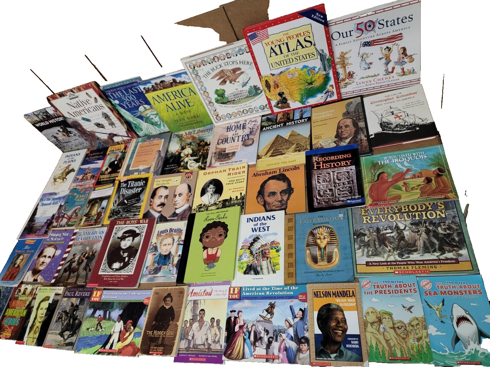 Lot of 10 Kids US History World Constitution Scholastic Child Books MIX UNSORTED