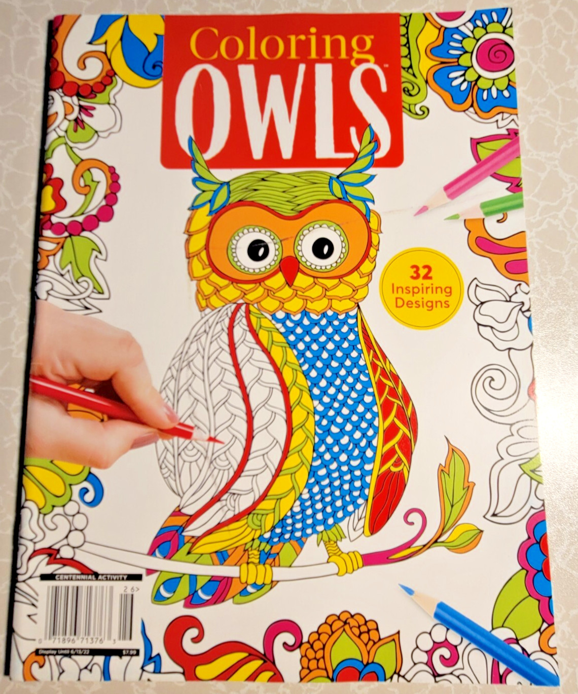 COLORING OWLS – ADULT COLORING BOOK – 32 INSPIRING DESIGNS TO COLOR