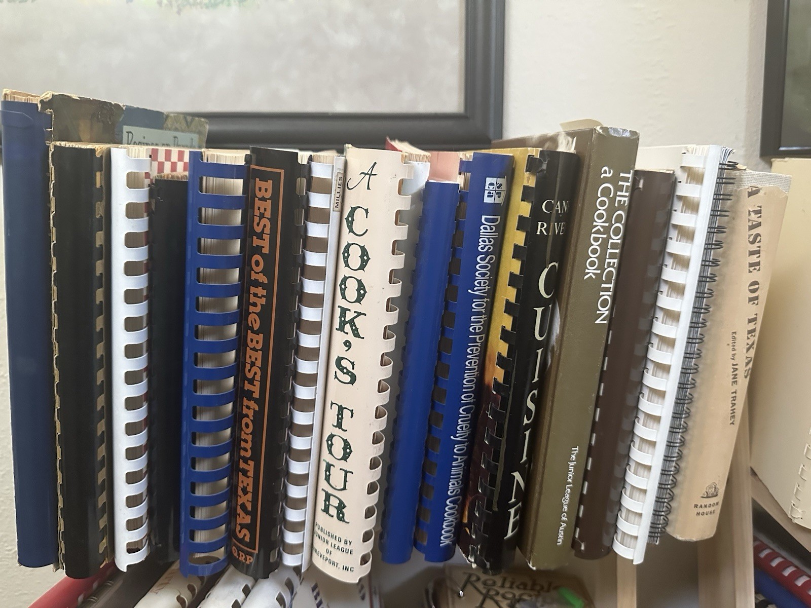Mystery Lot of 6 Vintage Cookbooks: Spiral, Binder Miscellaneous Varieties GUC