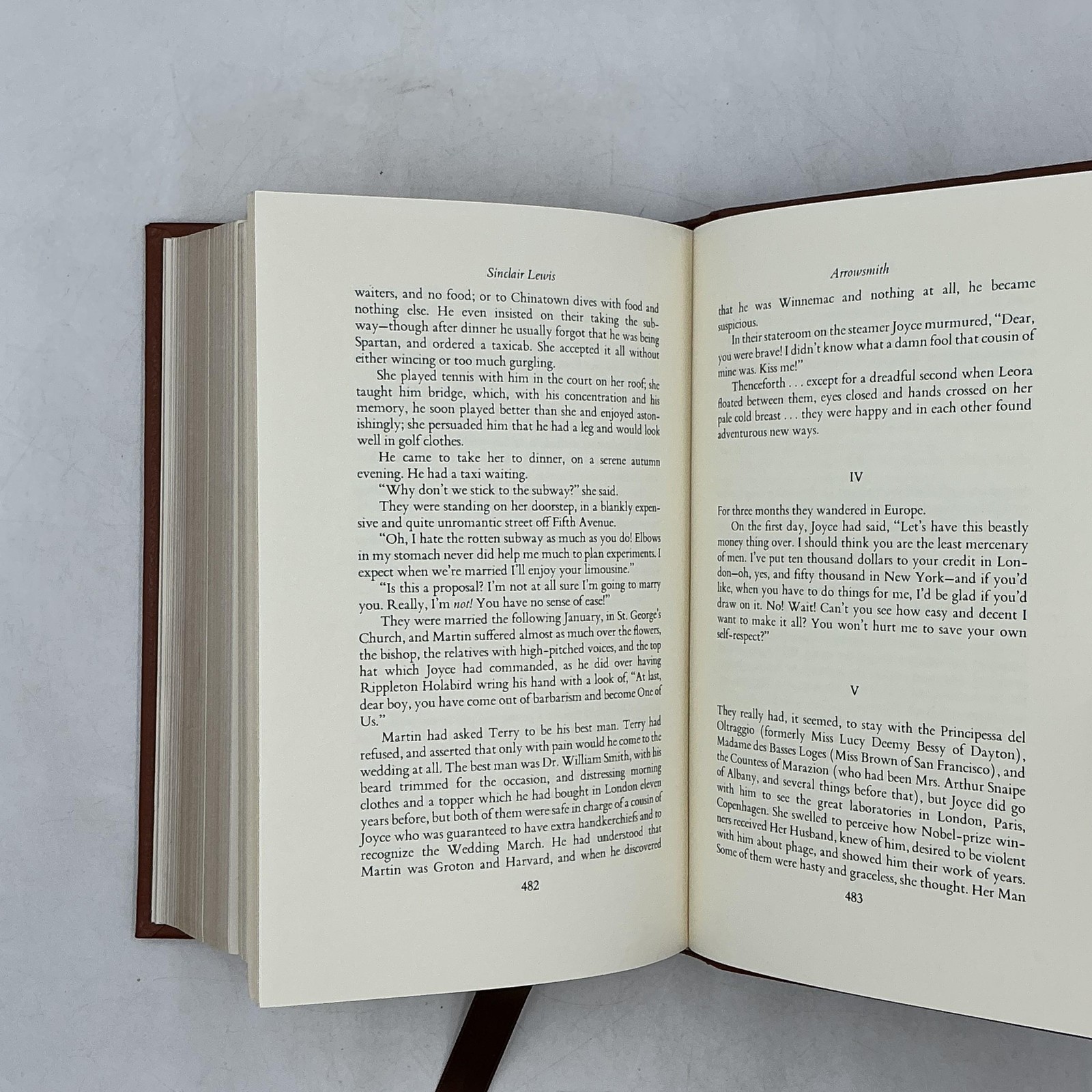 Arrowsmith Sinclair Lewis The Franklin Library 1975 Limited Ed Leather Brown