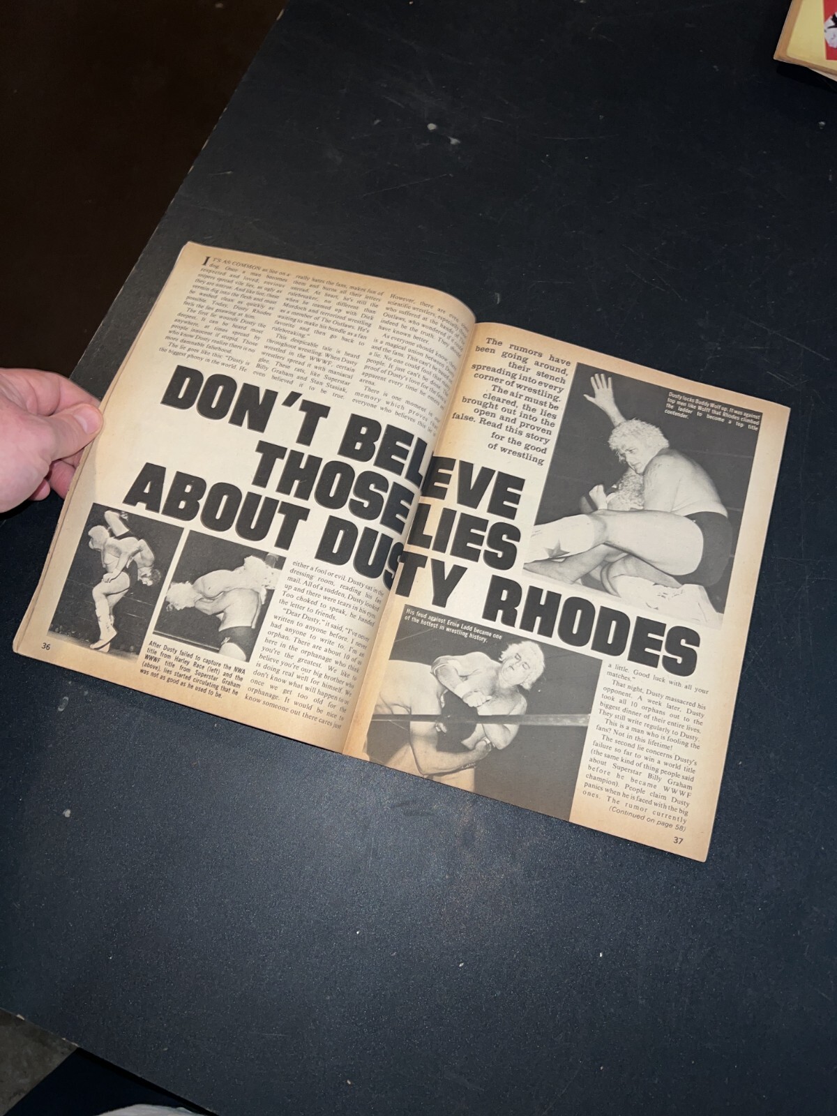 Inside Wrestling Magazine March 1978 Dusty Rhodes Cover NWA WWF WCCW Mid South