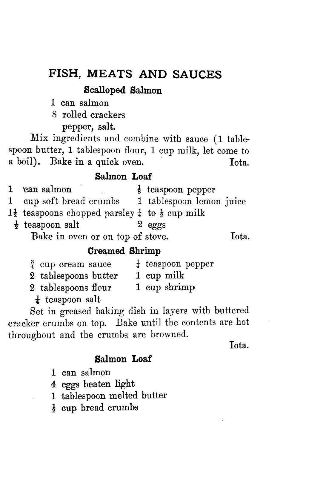 1924 Sigma Kappa Vintage Cookbook (Iota Chapter) 198 Pages