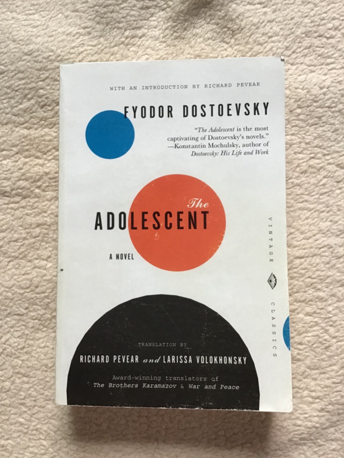 The Adolescent By Fyodor Dostoevsky Vintage Classics Russian Literature Novel