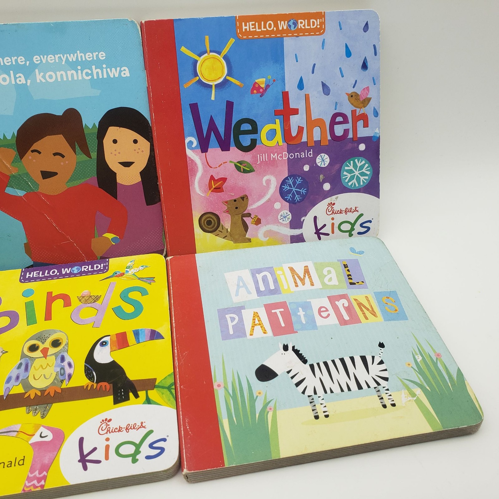 Hello World Board Book Mixed Set 6 Titles Chick-Fil-A Kids