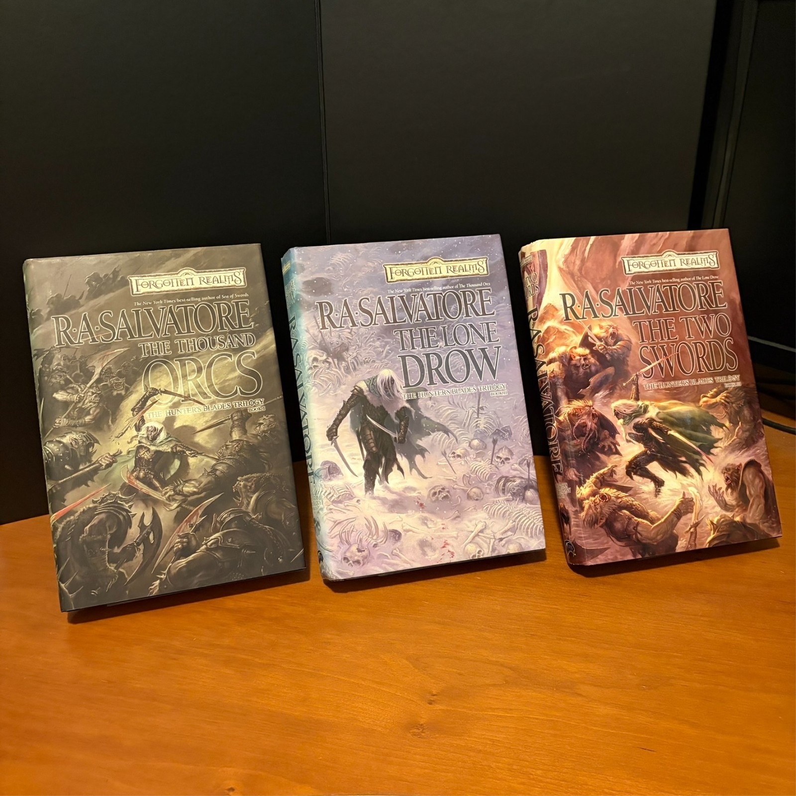 Forgotten Realms: Complete First Edition Hunter’s Blades Trilogy, Drizzt HC Lot
