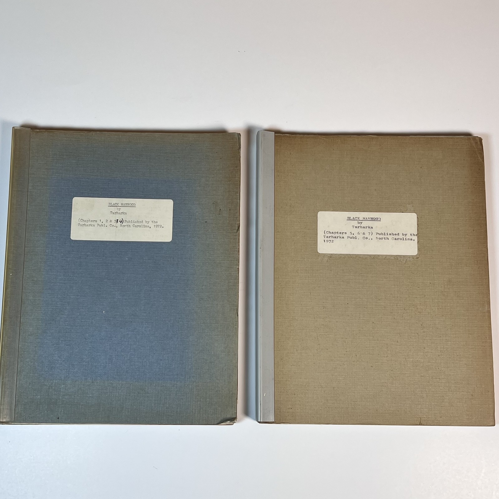 Black Manhood by Tarharka 1972 Serially Published Chapters 1,2,3,4 & 5,6,7 Set