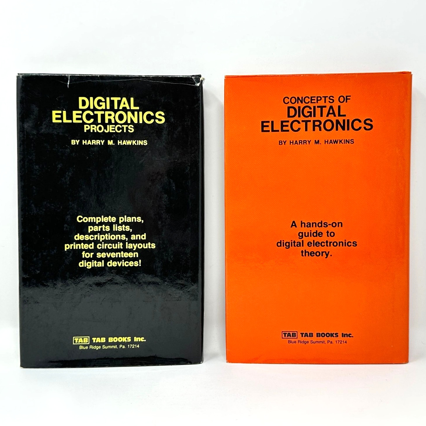 Harry M Hawkins Digital Electronics Book Set Concepts + Projects TAB True 1st Ed