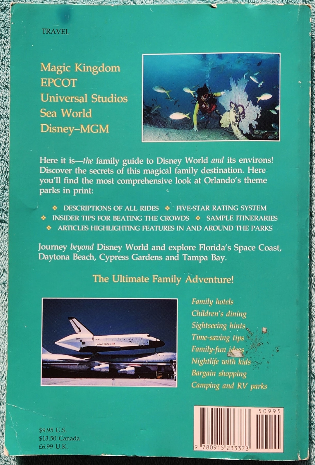 Disney World And Beyond The Ultimate Family Guidebook 1992 Paperback 270 Pages
