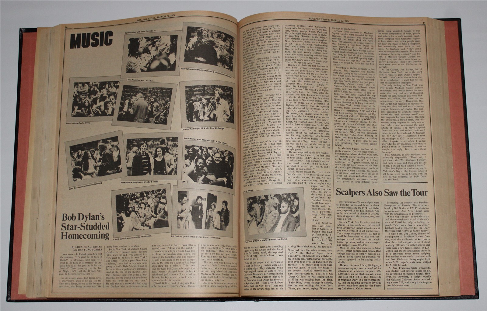 Bob Dylan 1974 Tour Rolling Stone Bound 10 Issue Special HC Rock Over 1000 Pages