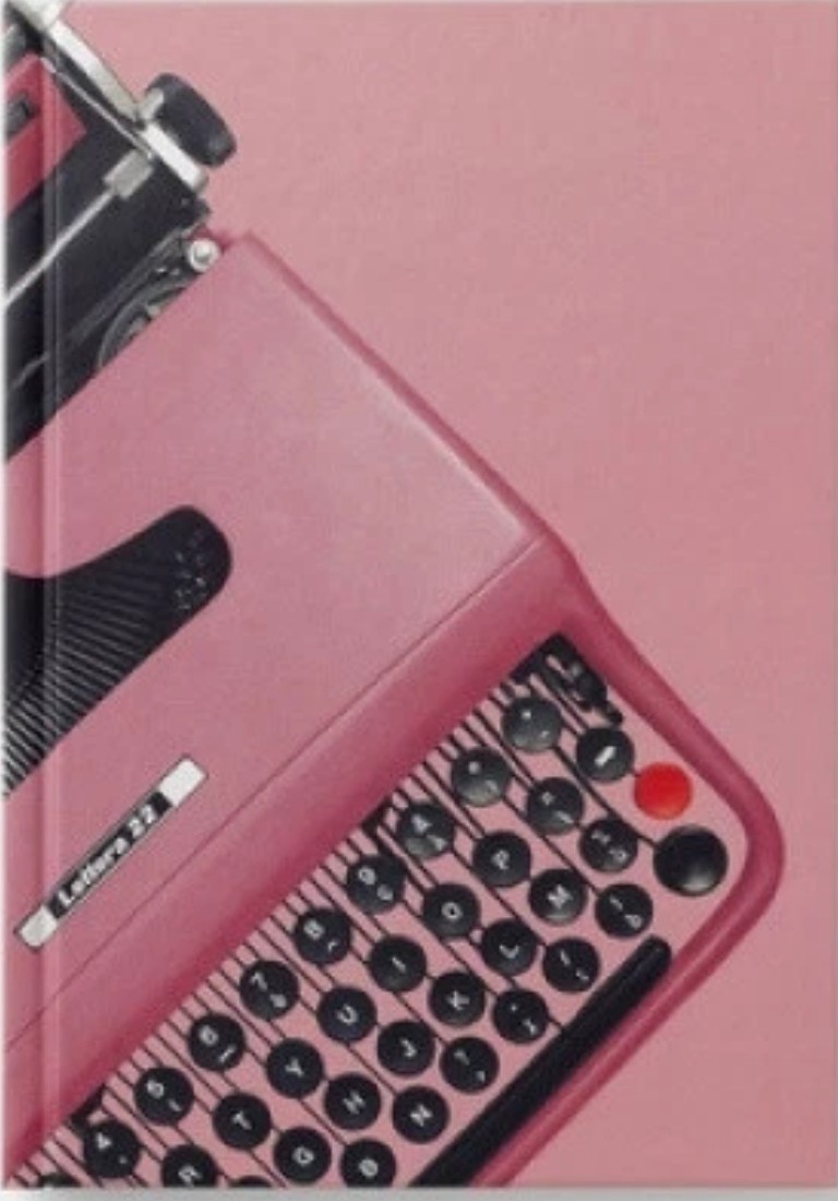 Olivetti Pink Midsized Lined Notebook by Pdipigna [Paperback, 176 pages]