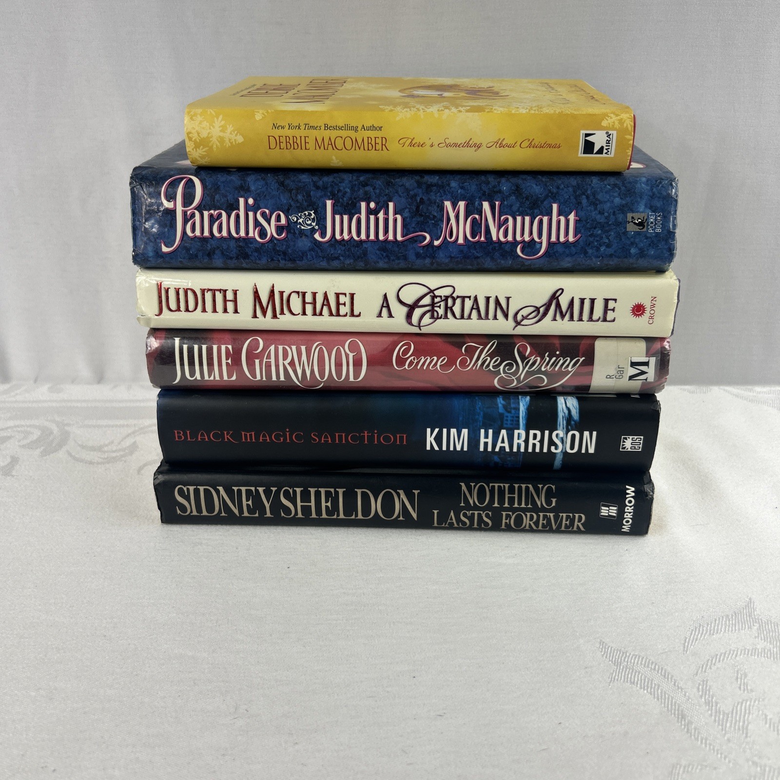 6 Hard Cover Books Lot Numerous Titles And Authors