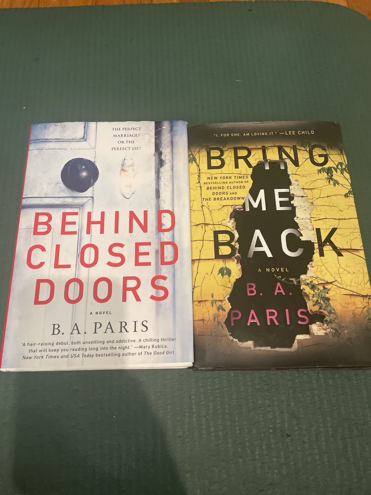 B A Paris Hardcover Bundle Behind Closed Doors Bring Me Back VG Thriller Set