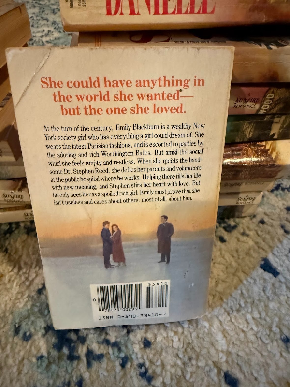 EMILY Sunfire Romance Paperback Vintage Book by Candice F. Ransom