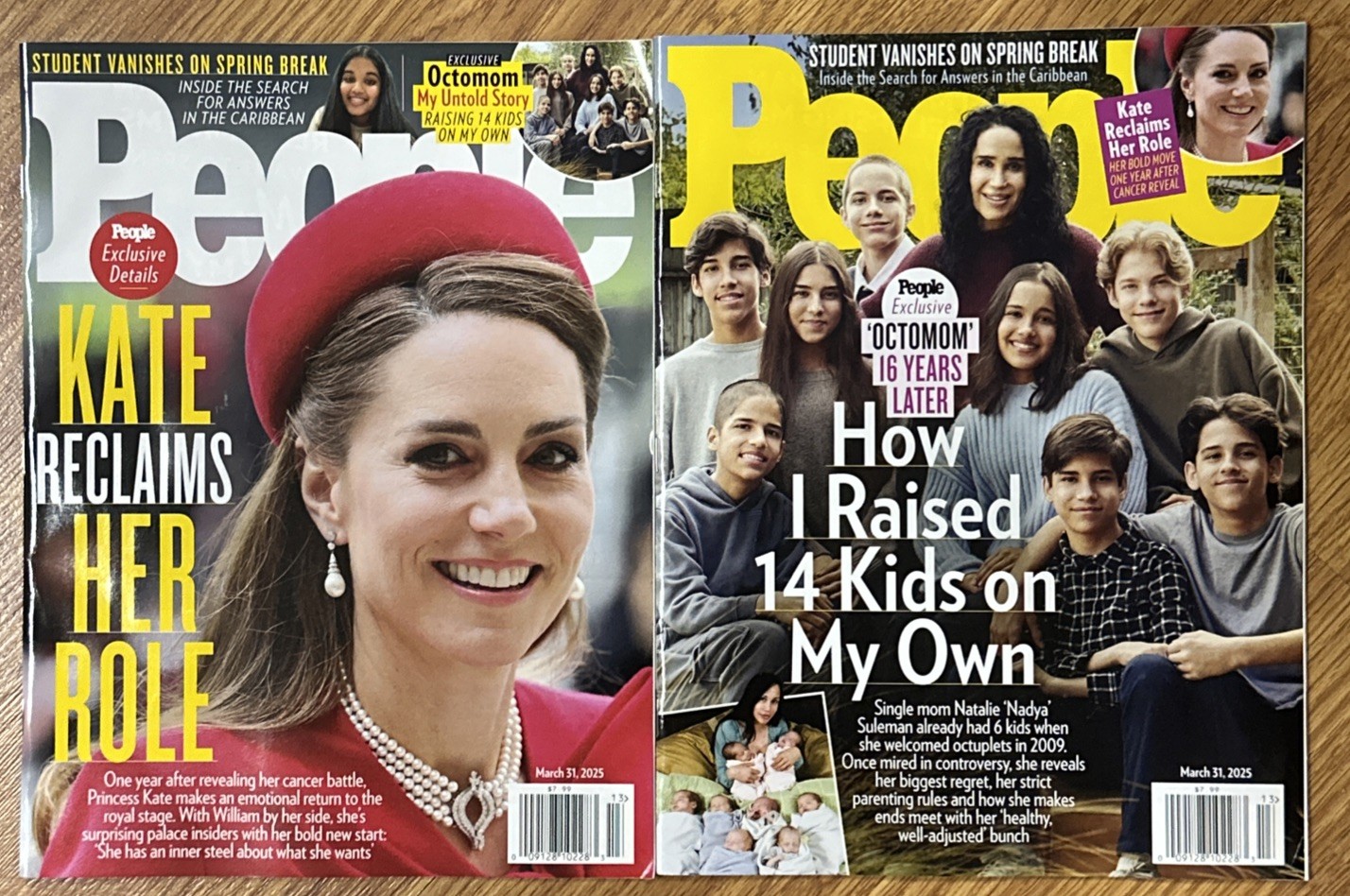 People Magazines March 31 Th 2025 Princess Kate Octoman Family