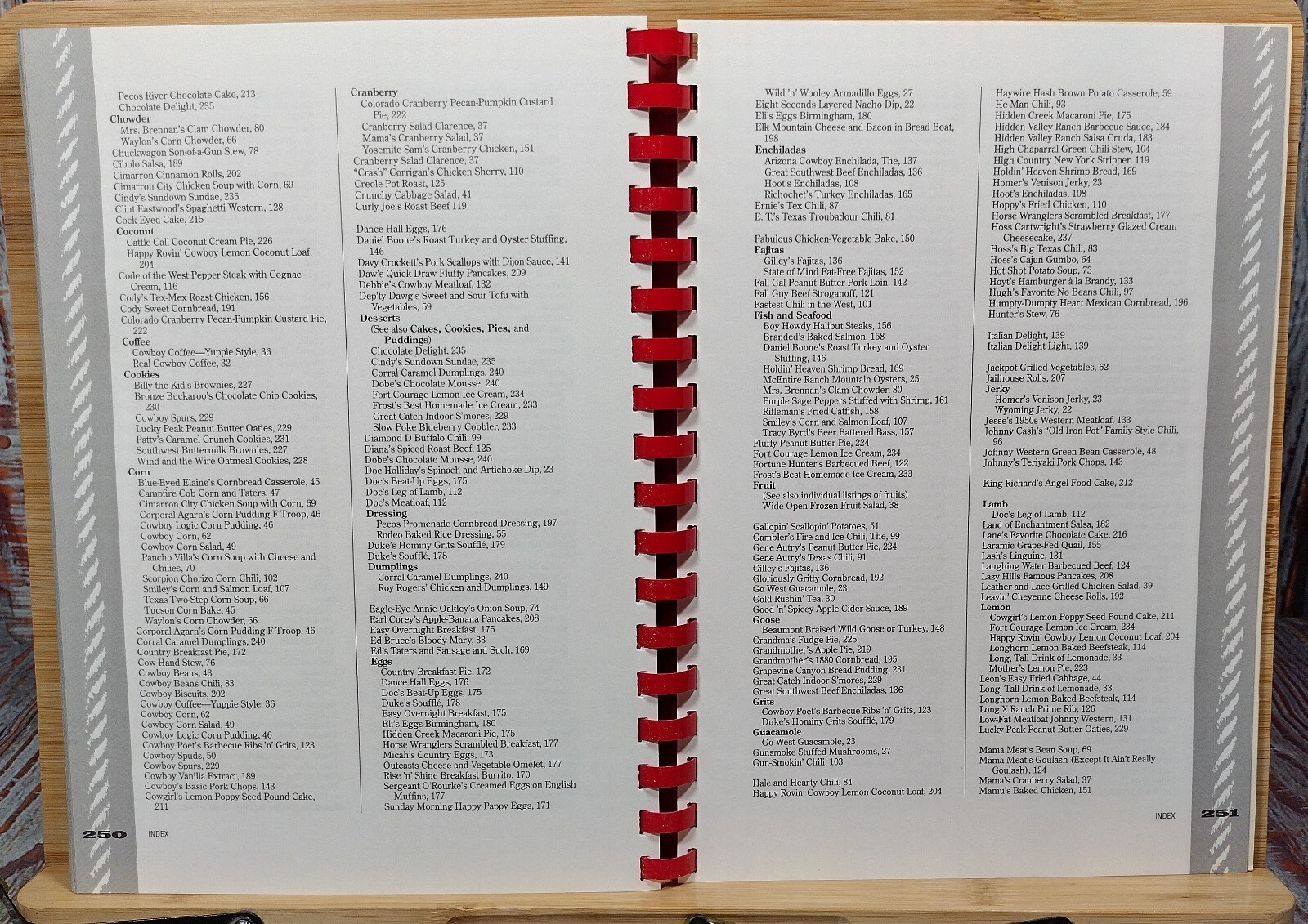 The All-American Cowboy Cookbook by Ken Beck & Jim Clark (1995, Spiral)