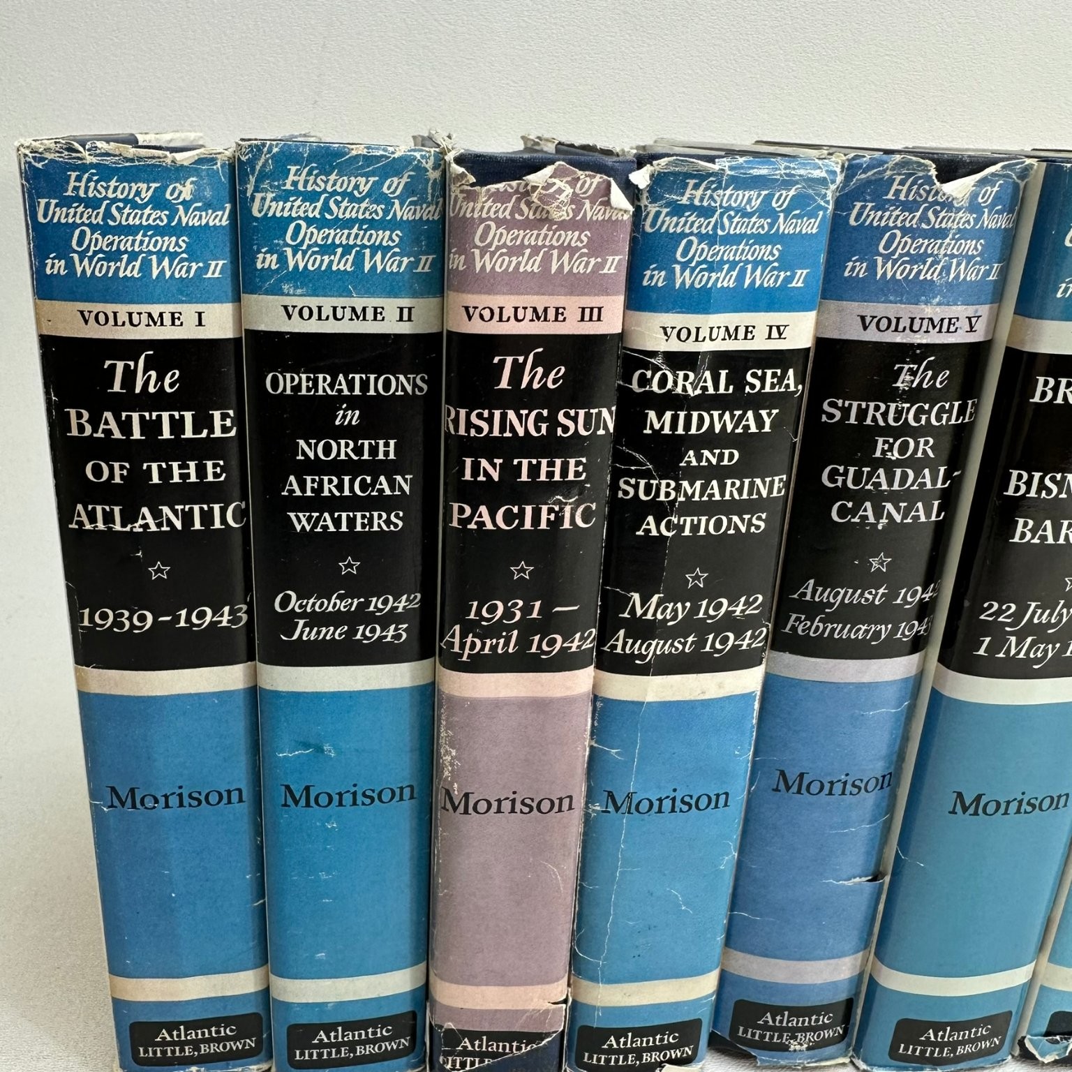 History US Naval Operations WWII Morison Complete 15 Vol Atlantic Little Brown