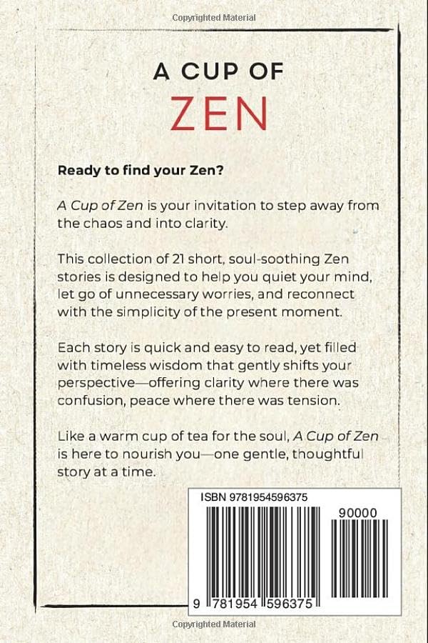 A Cup of Zen 21 Short Stories for Mindfulness Inner Peace Self Help Book
