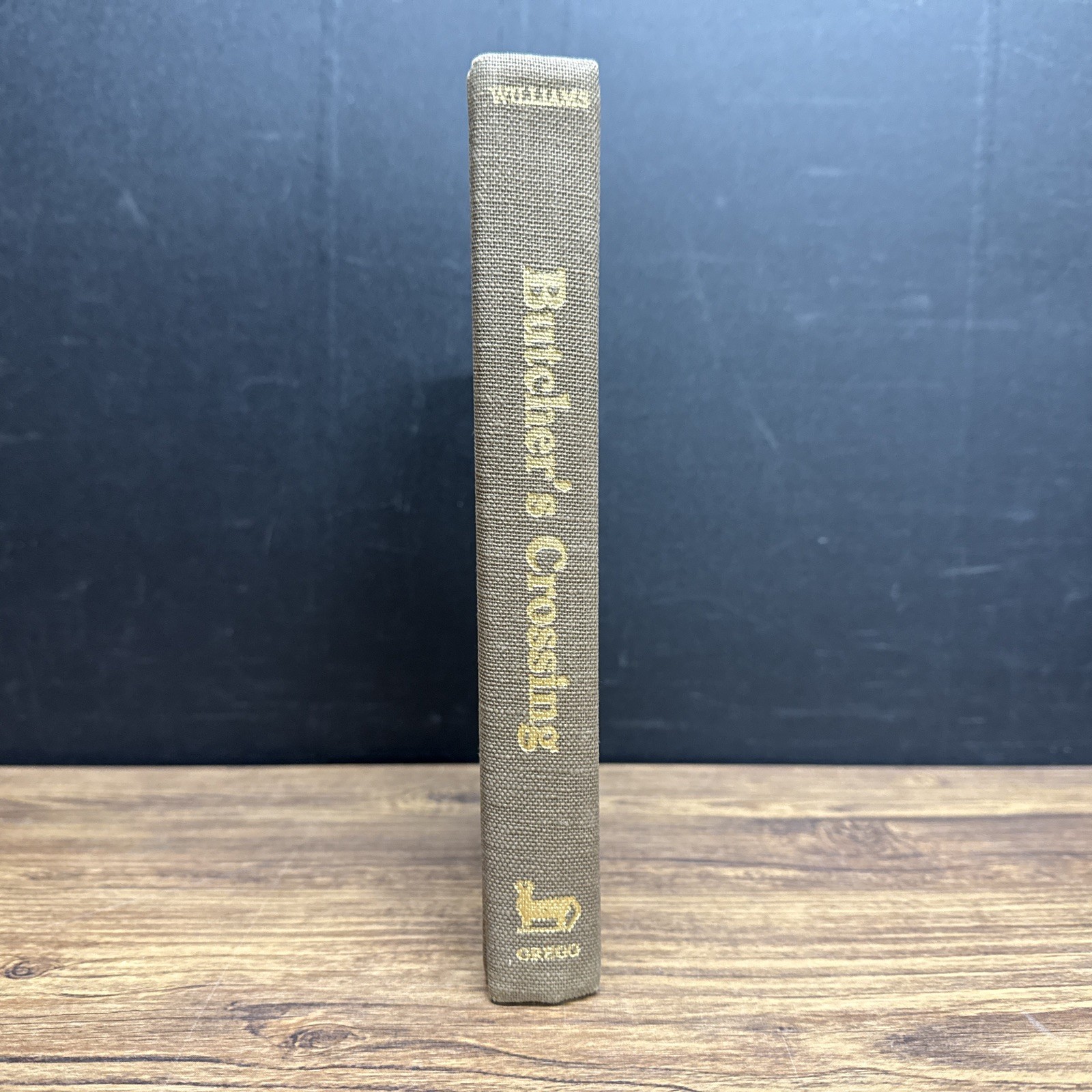 Butcher’s Crossing by John Williams ~ Gregg 1978 First Printing EX-LIB WATER DMG