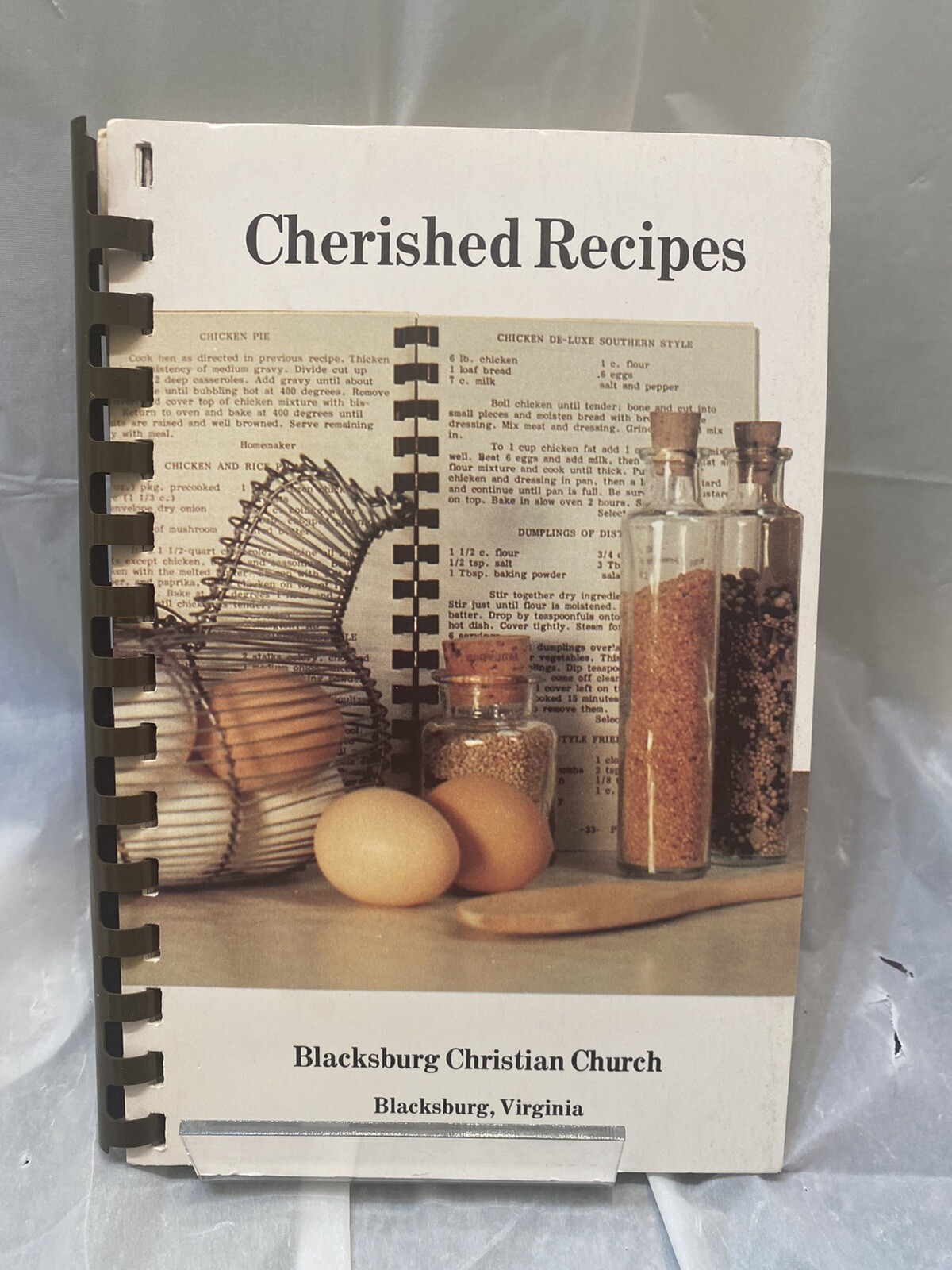 Vintage Cookbook Cherished Recipes Blacksburg Christian Church 1977 Virginia