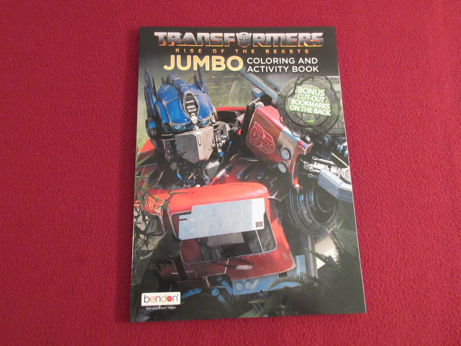 Transformers Rise of the Beasts Jumbo Coloring & Activity Book – 80 Pages