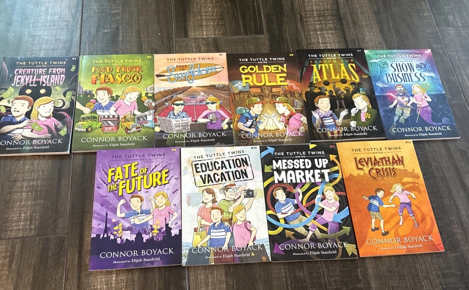 Lot of 10 TUTTLE TWINS Books~Connor Boyack~Learn about the Golden Rule~Atlas