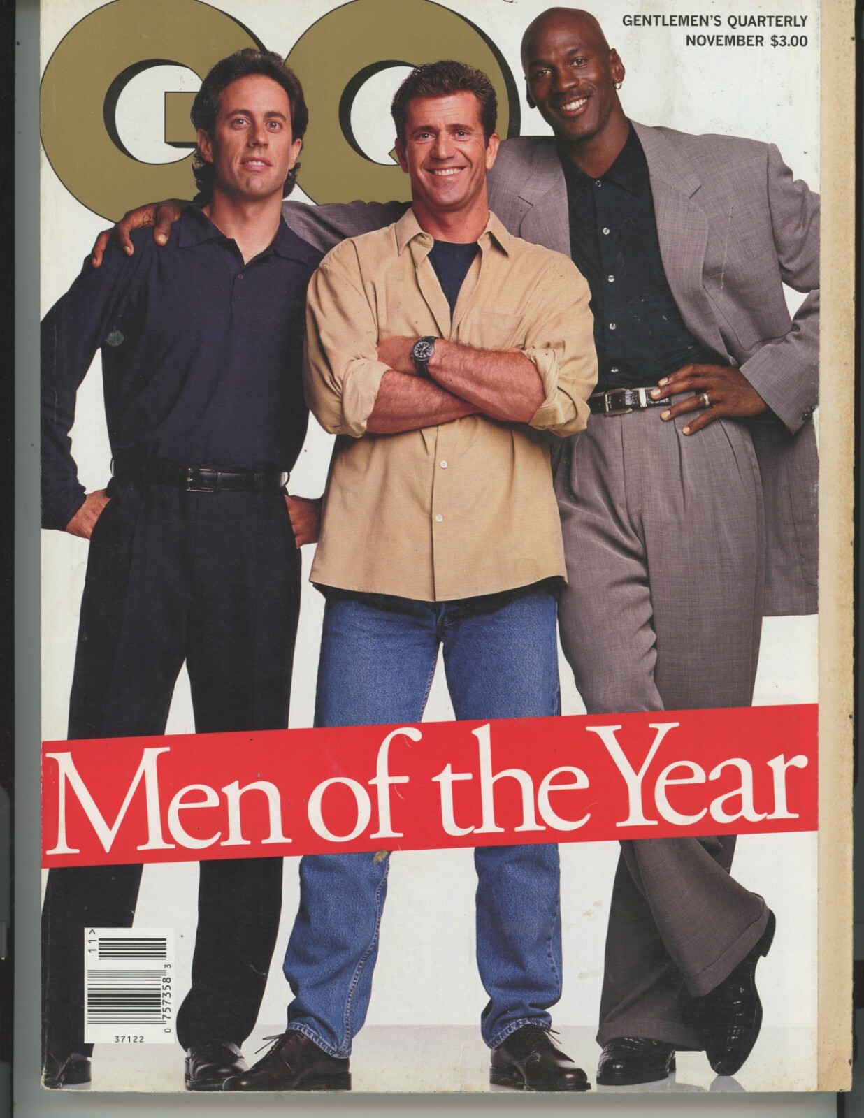 GQ Magazine – November 1996 with Michael Jordan, Jerry Seinfeld, & Mel Gibson