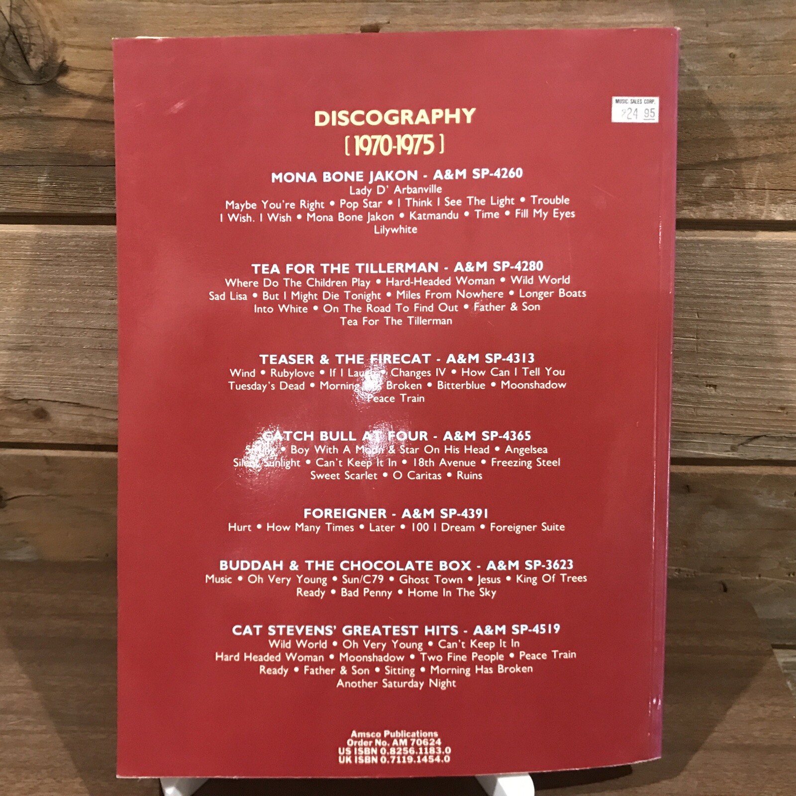 Cat Stevens Complete: Songs from 1970-1975 – 1988 Deluxe Ed. – Ex Cond 328 Pages
