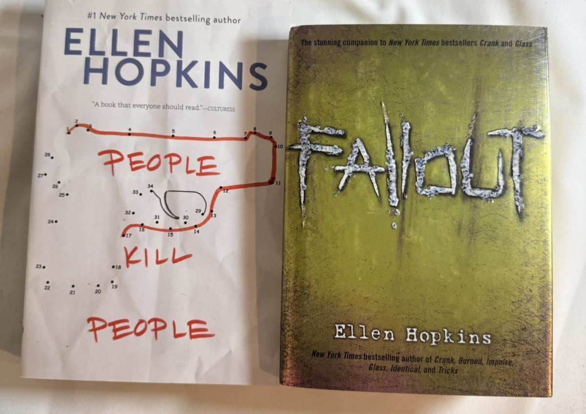 Lot of 10 Ellen Hopkins HC PB Mixed Books – Tricks Perfect Fallout Glass Rumble