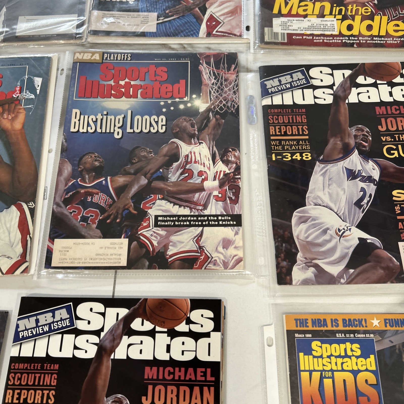 SPORTS ILLUSTRATED MICHAEL JORDAN LOT 20 Items CHICAGO BULLS COLLECTION MAGAZINE
