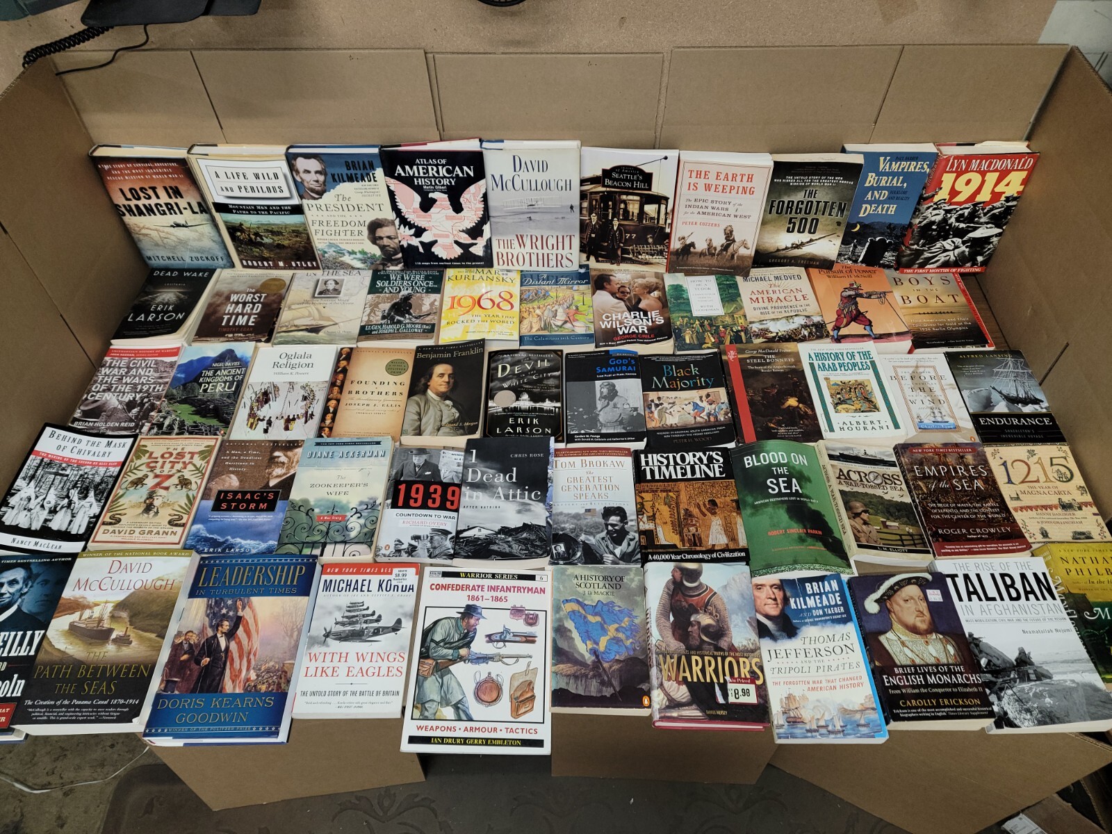 Lot of 20 History US World Europe American Europe Ancient War Book MIX UNSORTED