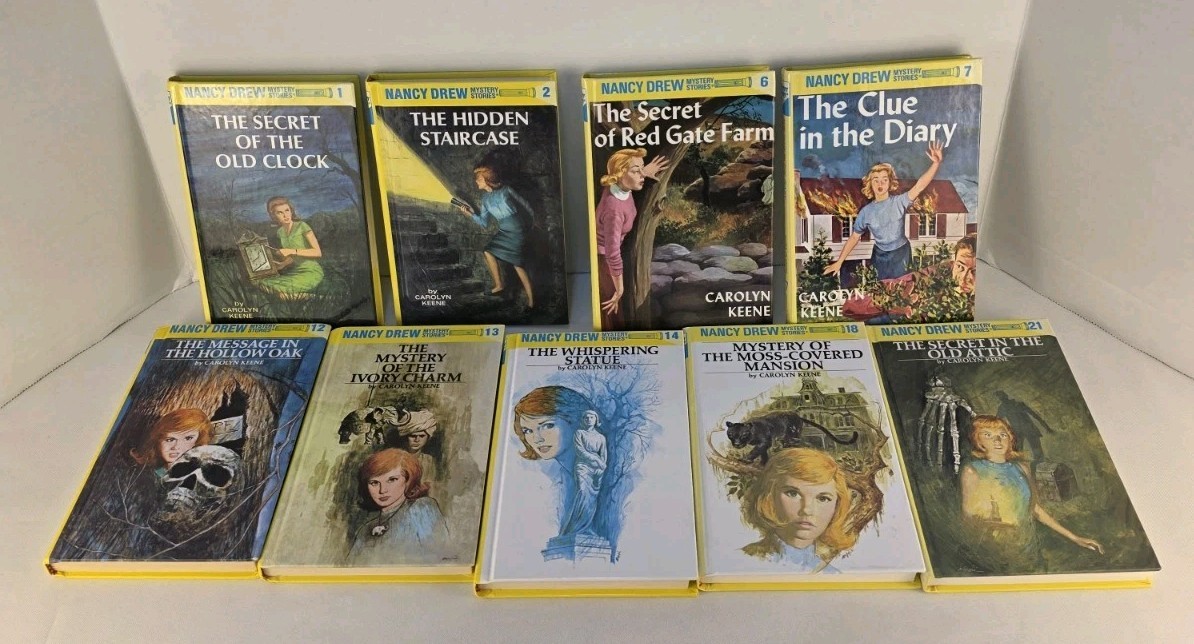 Vintage Nancy Drew Hardback Book Lot Of 9-1990’s/2000s Mystery Juvenile Fiction