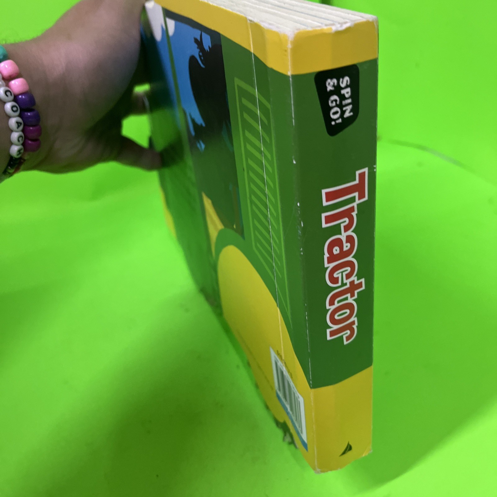 Giant Spin and Go! Tractor Board Book Ages 3+ With Wheels That Really Turn!