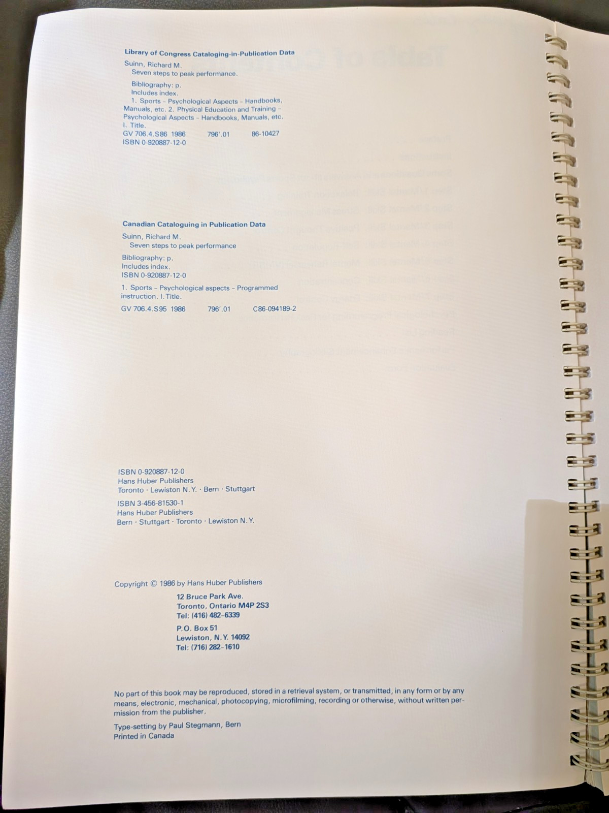 Seven Steps to Peak Performance – Suinn Rare / Out of Print 1986 Mental Training
