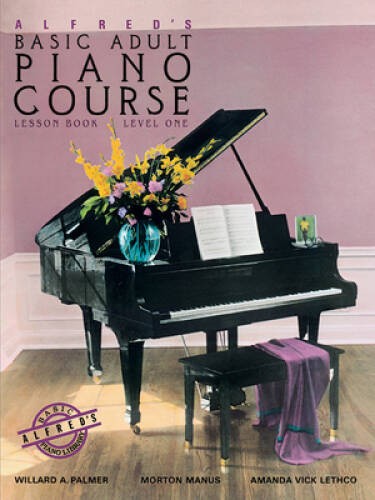 Alfred’s Basic Adult Piano Course: Lesson Book, Level One – Paperback – GOOD