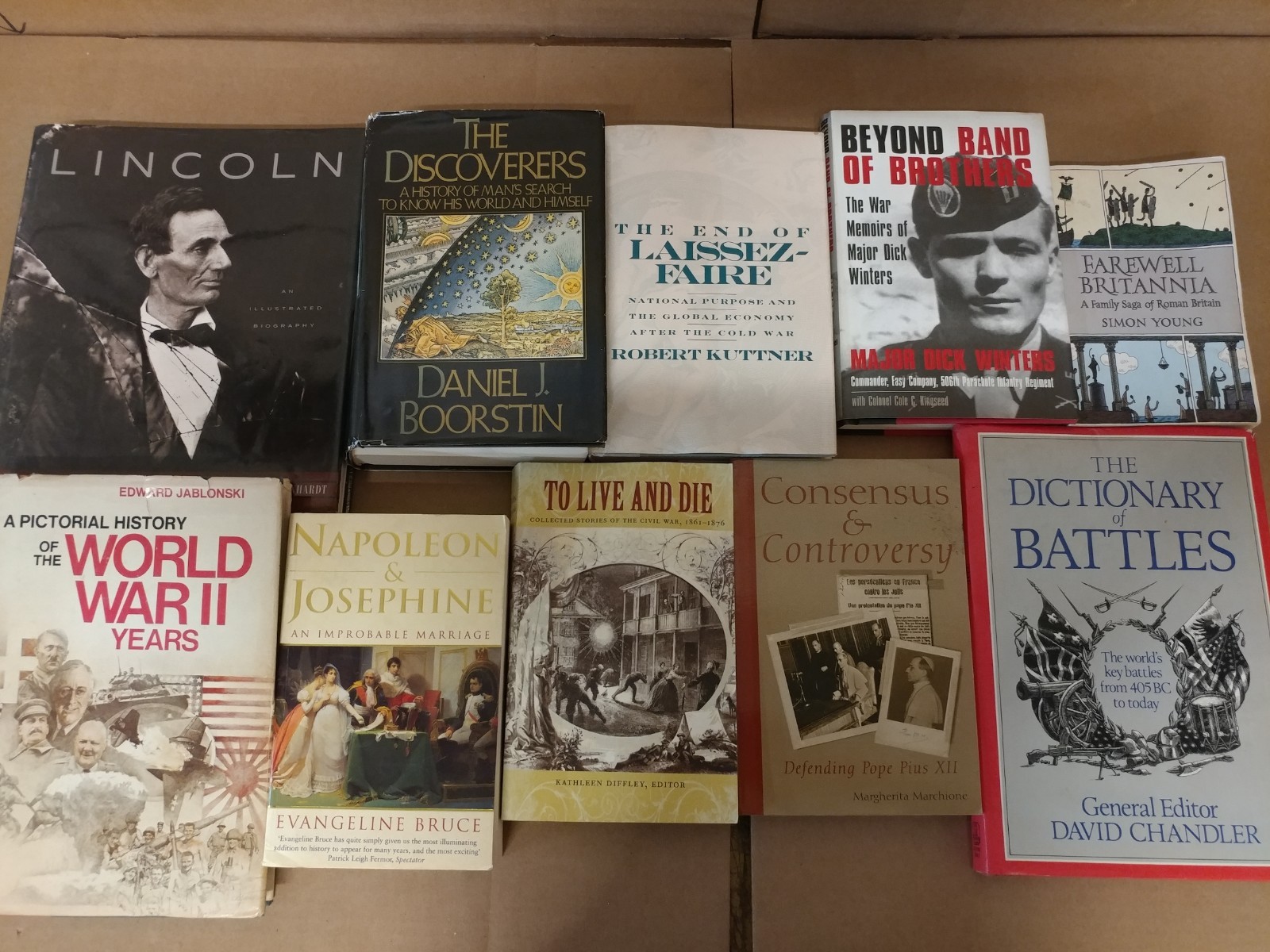 Lot of 20 History US World Europe American Europe Ancient War Book MIX UNSORTED