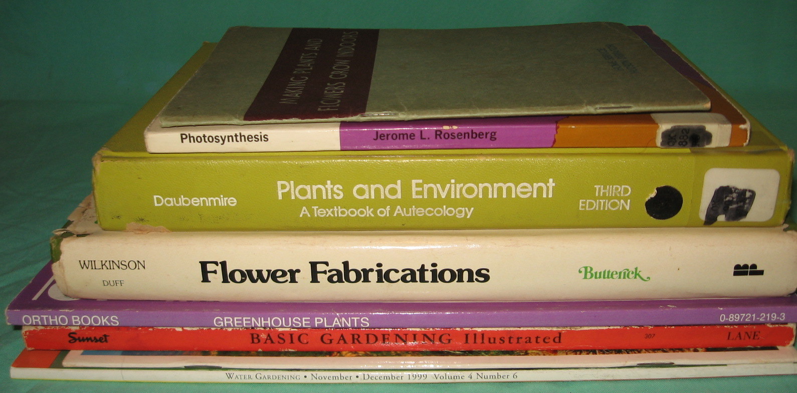 8 Book Greenhouse Plants Environment Desert Flower Fabrications Water Gardening