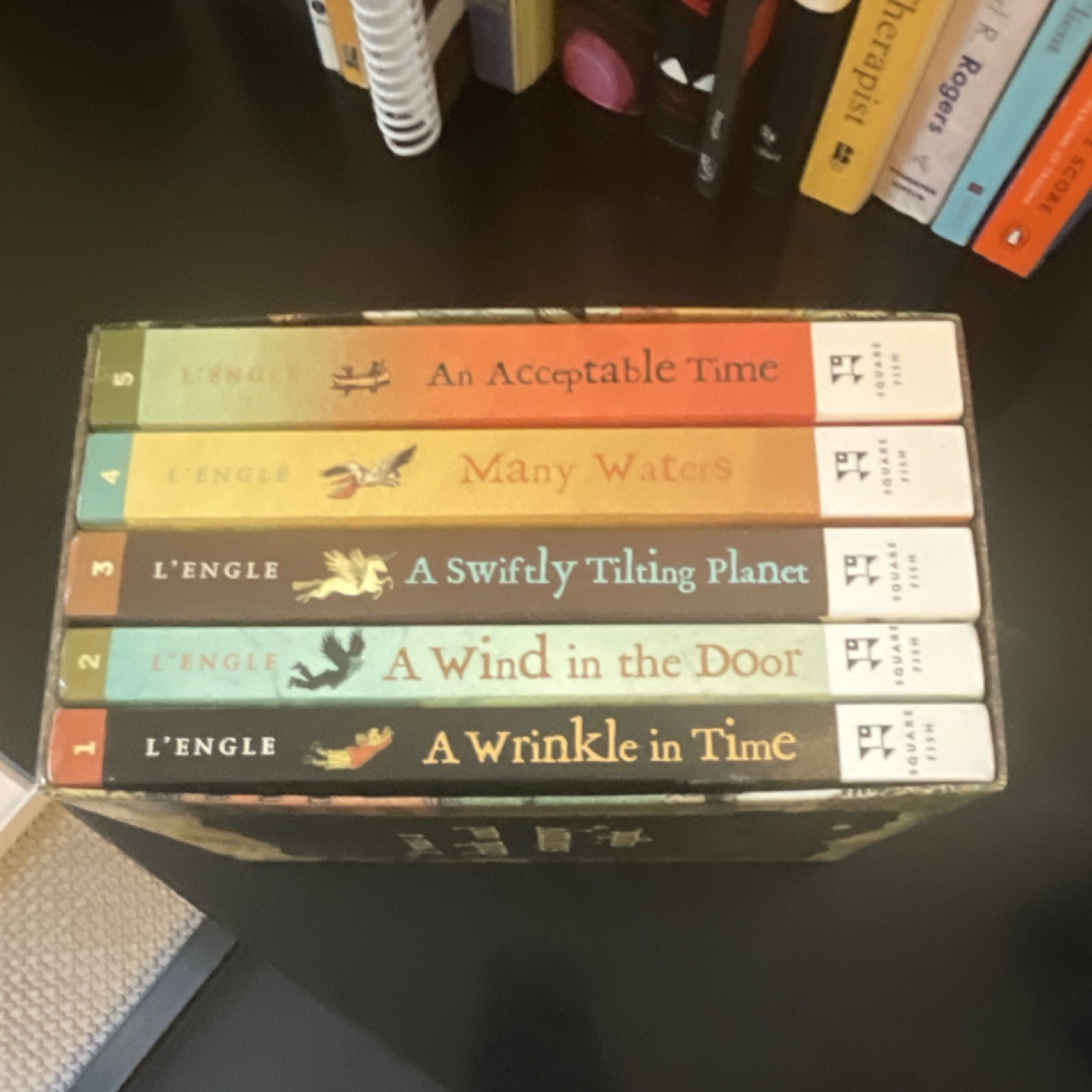 A Wrinkle in Time Quintet by L’Engle (Paperback, Square Fish)