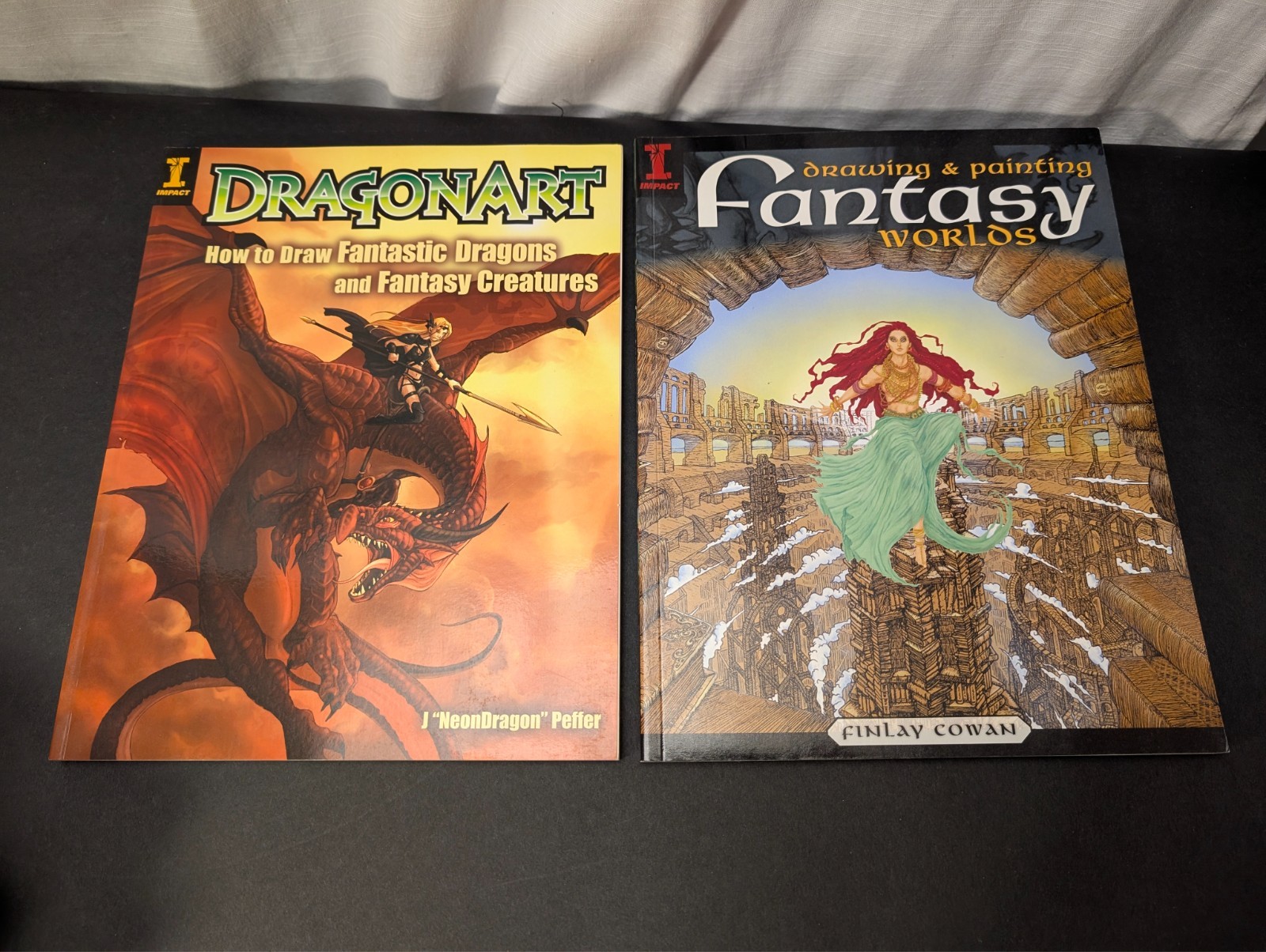 8x Lot of Fantasy Drawing & Painting Books, Barron’s & Impact, Patmore, Cowan