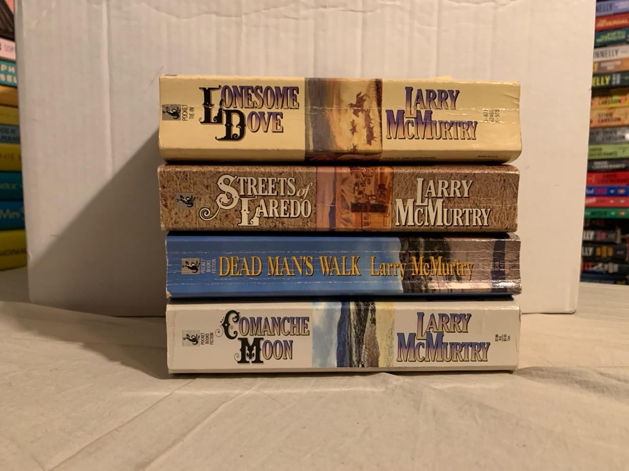 Lot of 4 Lonesome Dove Series 1-4 Larry McMurtry Comanche Moon