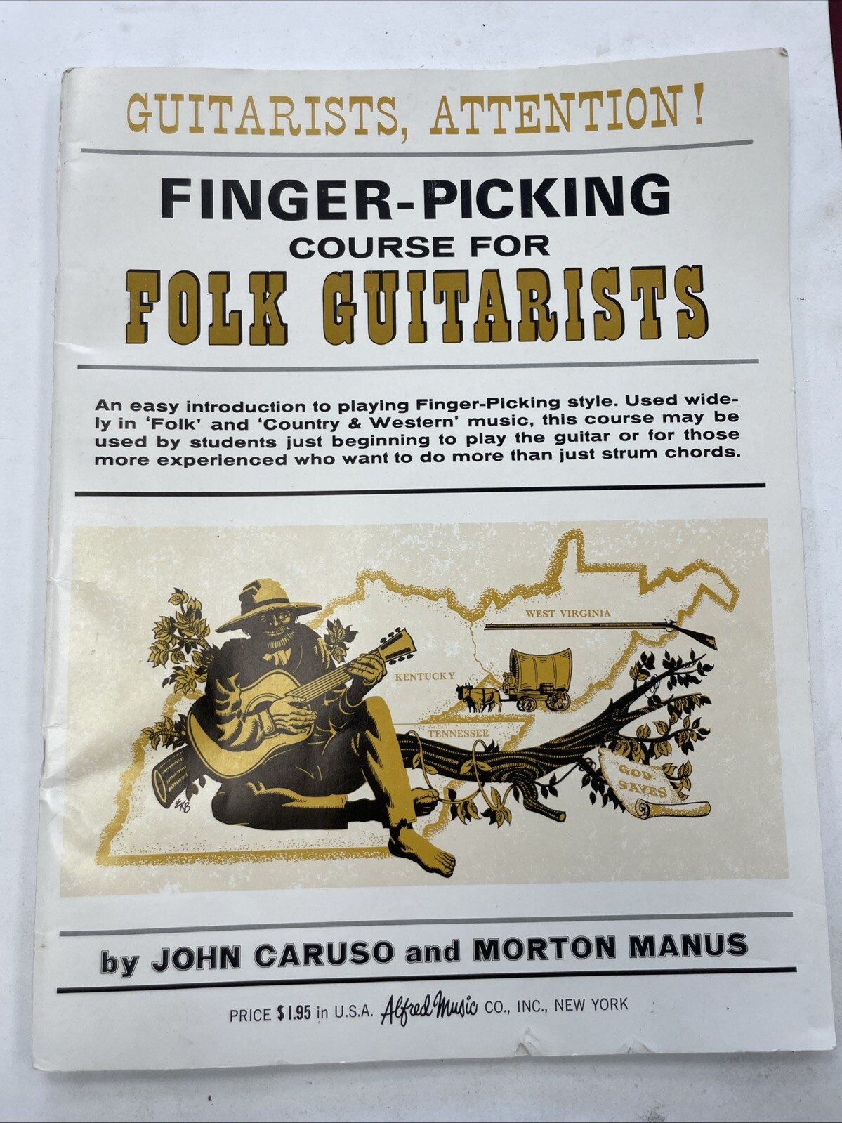 Song Book-Finger Picking for Folk Guitarists-John Caruso-Morton Manus-Guitar