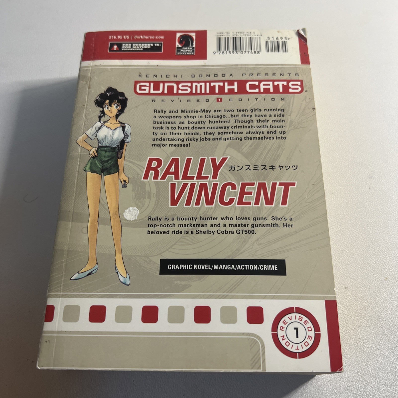 Gunsmith Cats Revised Edition Volume 1 Dark Horse Manga Graphic Novel Sonoda