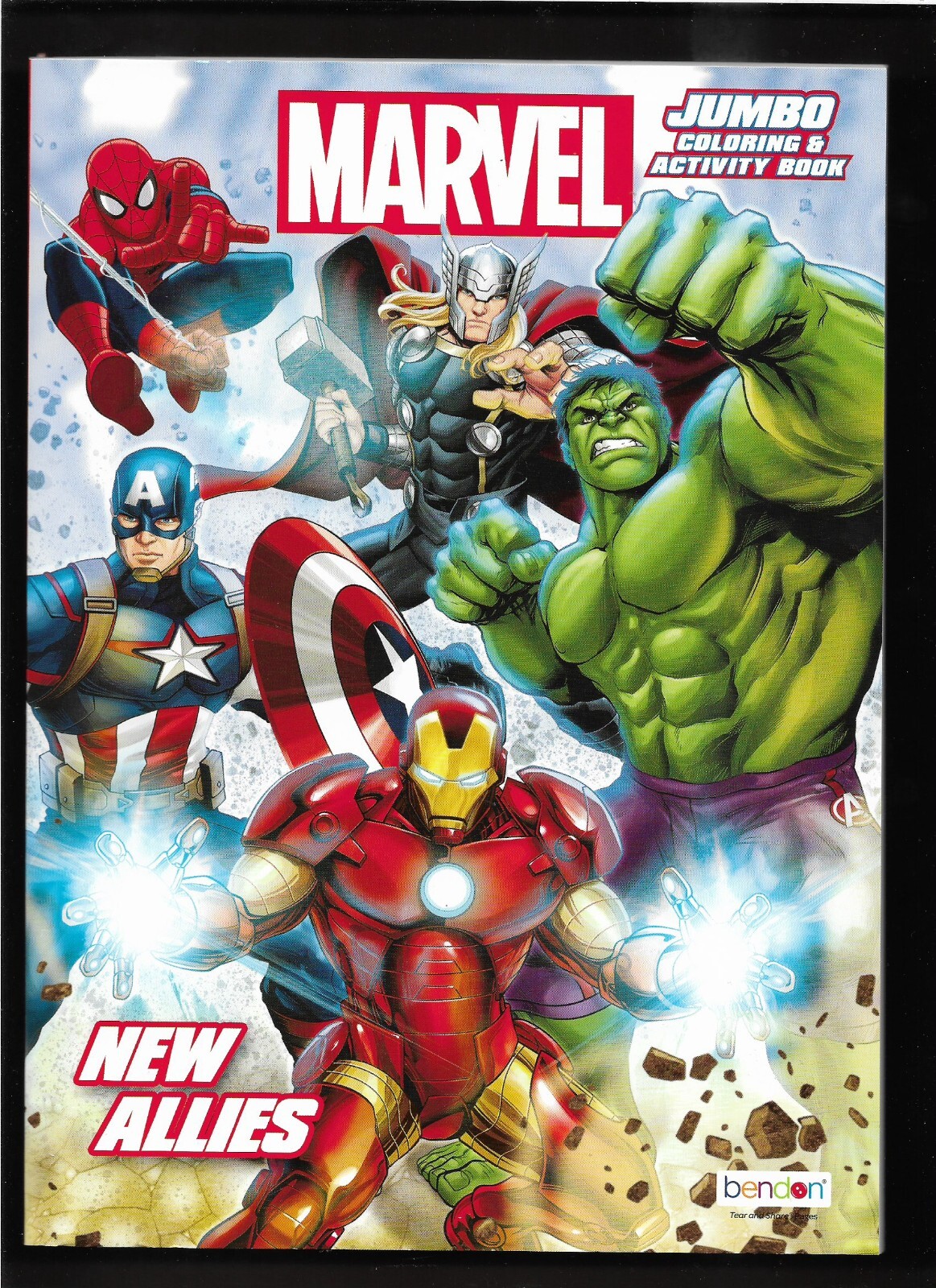 2023 Marvel ” NEW ALLIES ” Jumbo Coloring & Activity Book – 80 Pages