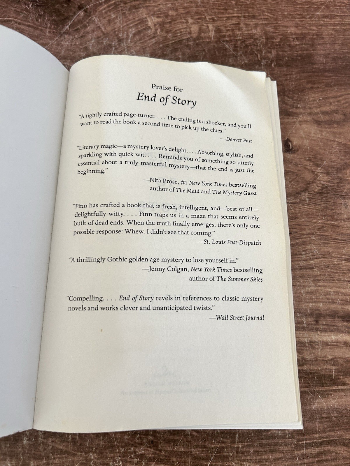 End of Story: A Novel by A. J. Finn Paperback