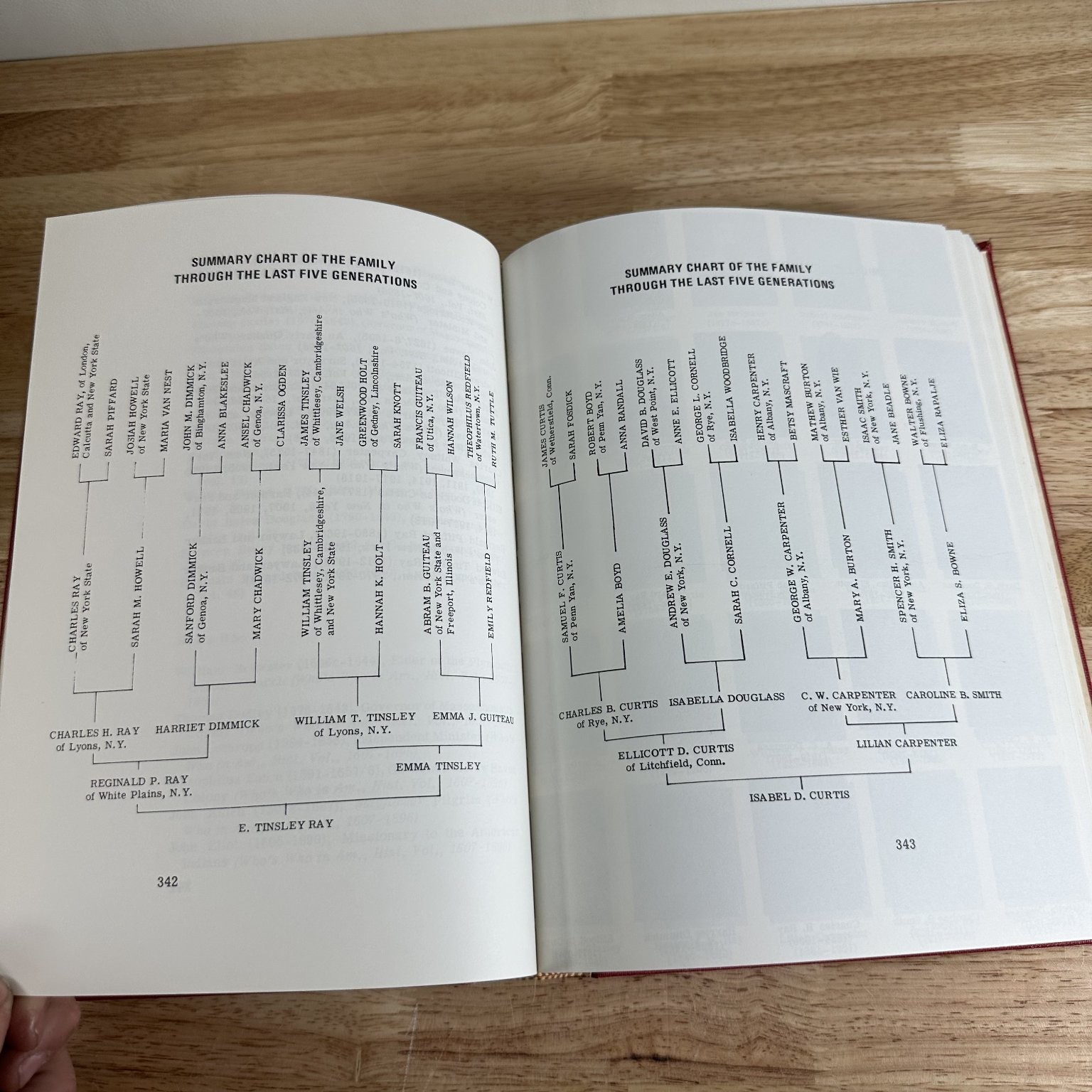 Ray-Curtis Family History Vol 1 Peter Ray 1991 Genealogy Privately Printed
