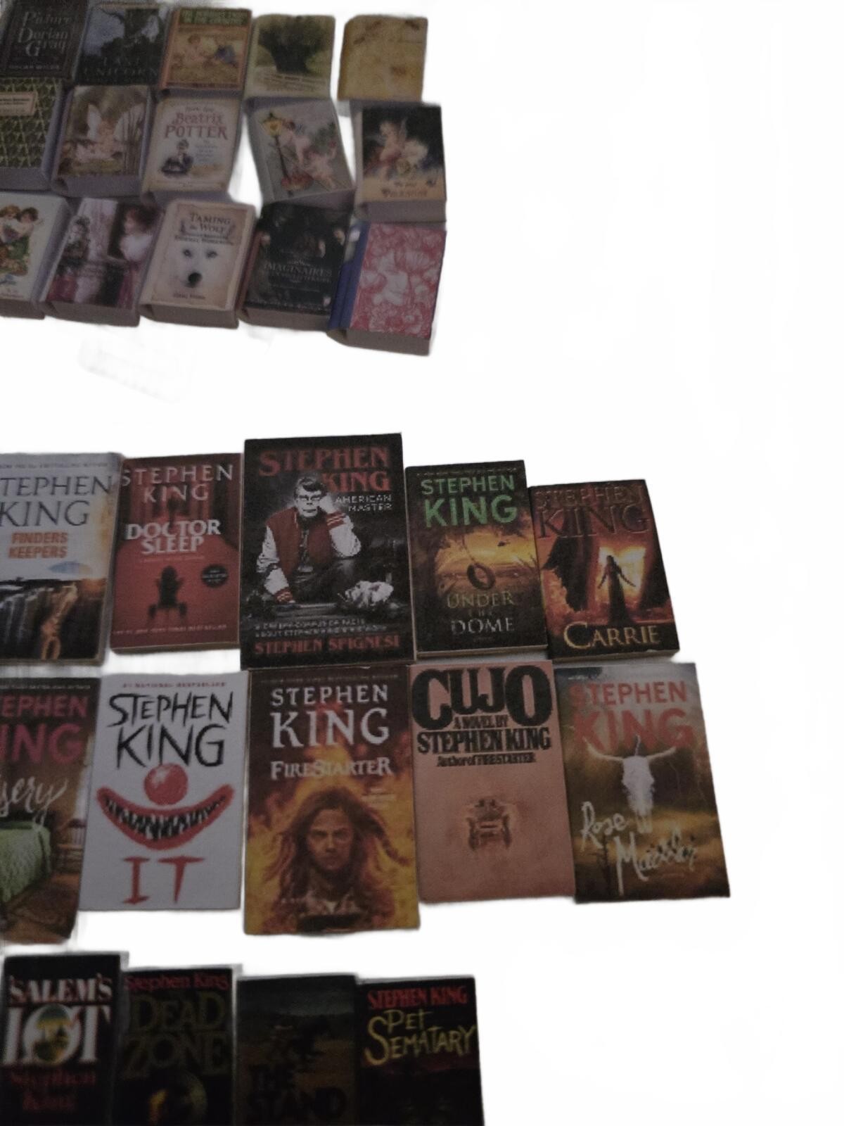 96 Miniature Book Collection 1:12 Scale Stephen King + Harry Potter & Much More