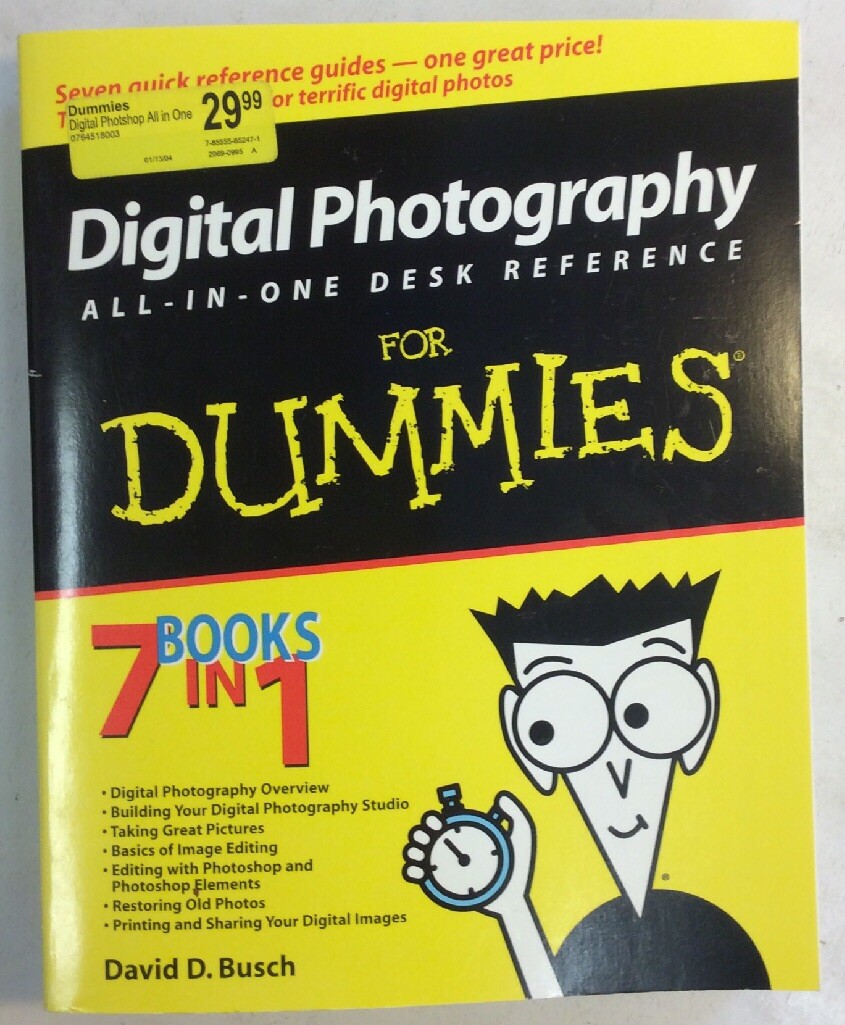 Digital Photography For Dummies 2003 Softback David D Busch PreownedBook.com