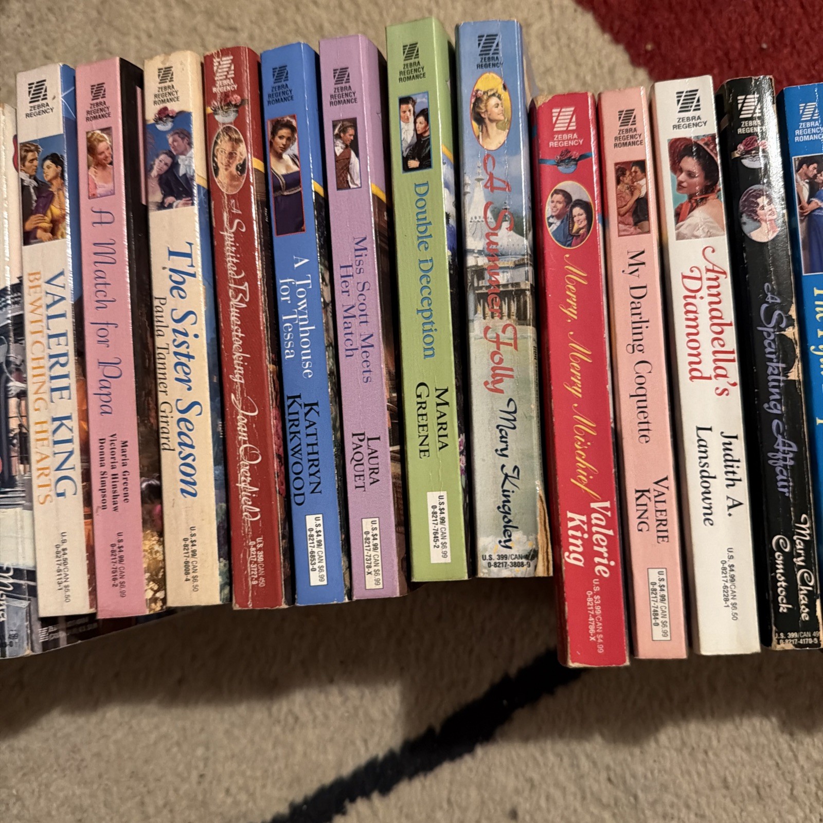 Lot Of 39 Zebra Regency Romance Books Paperbacks Vintage Novels 1990’s-2000’s VG
