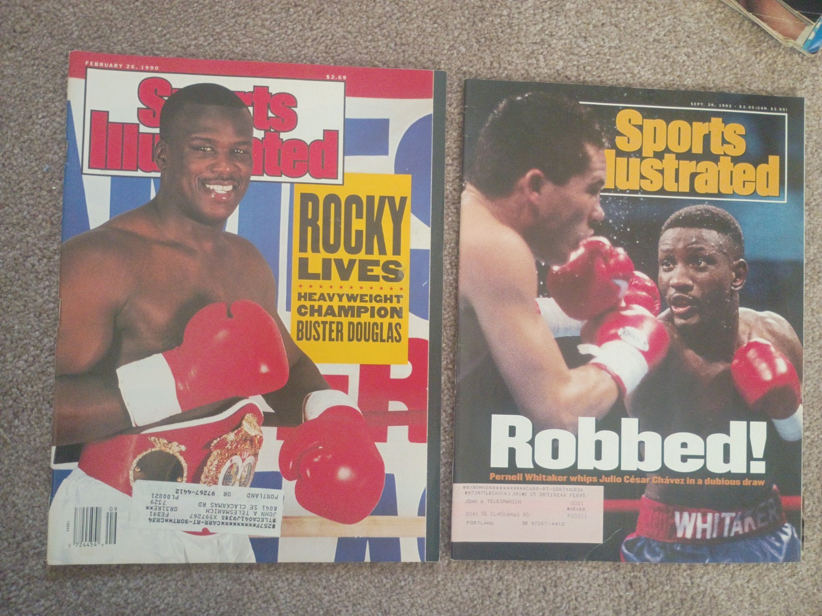 Lot of 25 Vintage BOXING Sports Illustrated Magazines Sugar Ray v Marvin Hagler